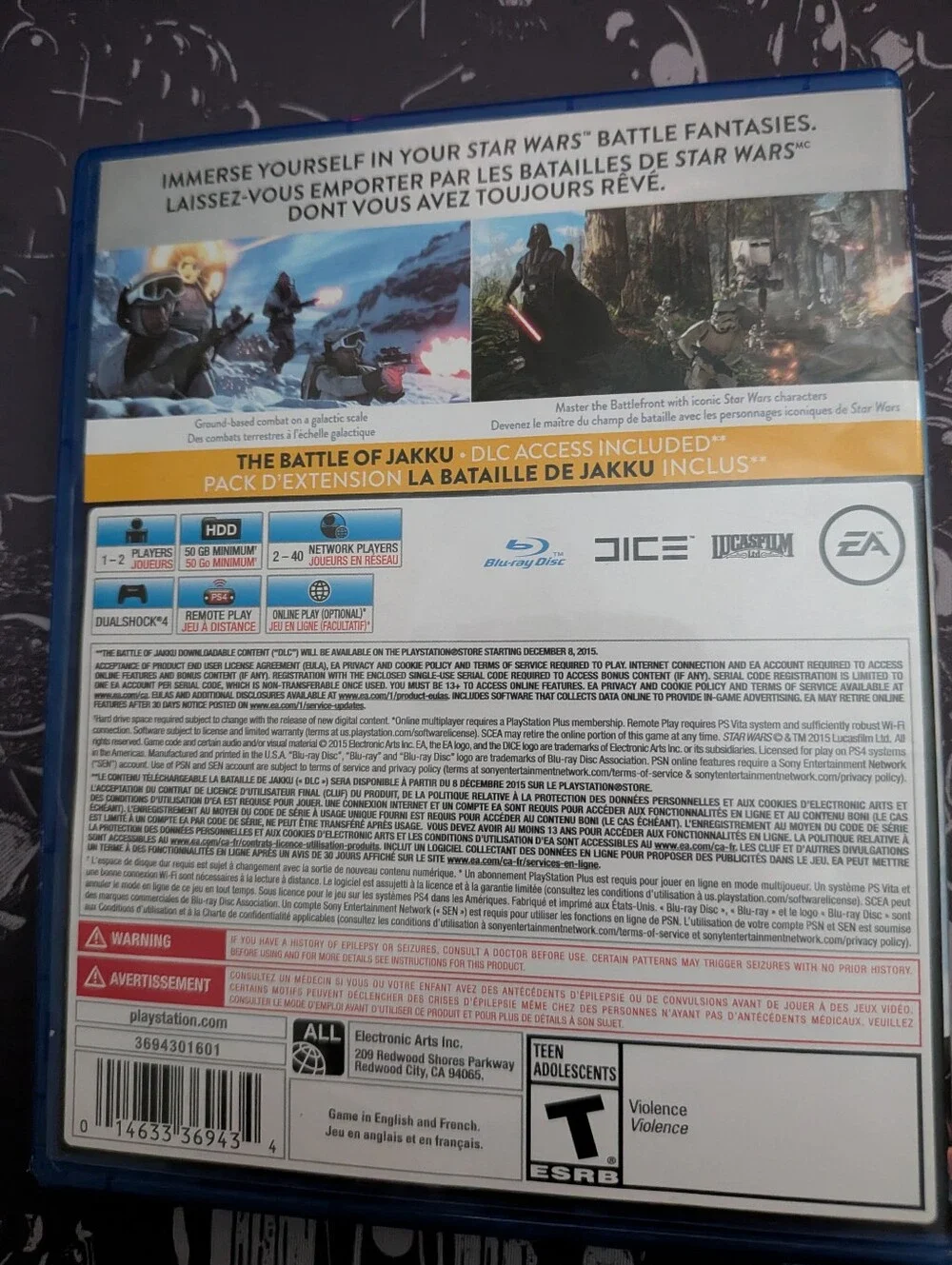 Star Wars Battlefront (PS4, PlayStation 4, 2015) - CIB Tested - Picture 2 of 4